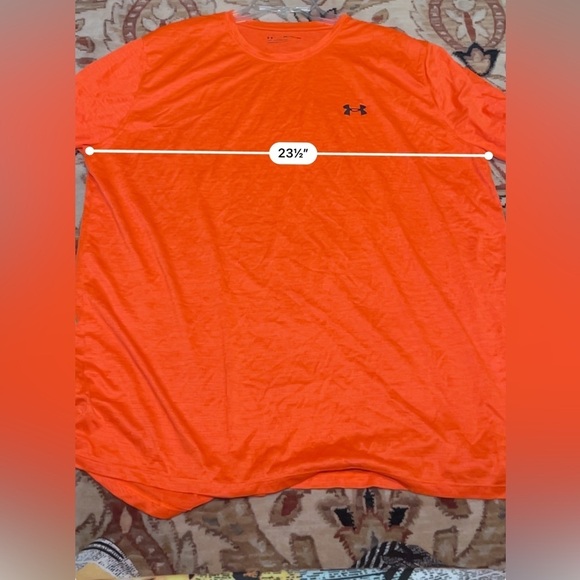 Under Armour bright yellow loose fitting sports T-shirt, size 2XL - Picture 8 of 8